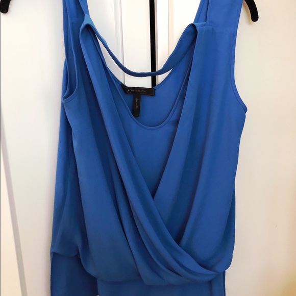 BCBG drape front short sleeve top, size xxs - Picture 3 of 4